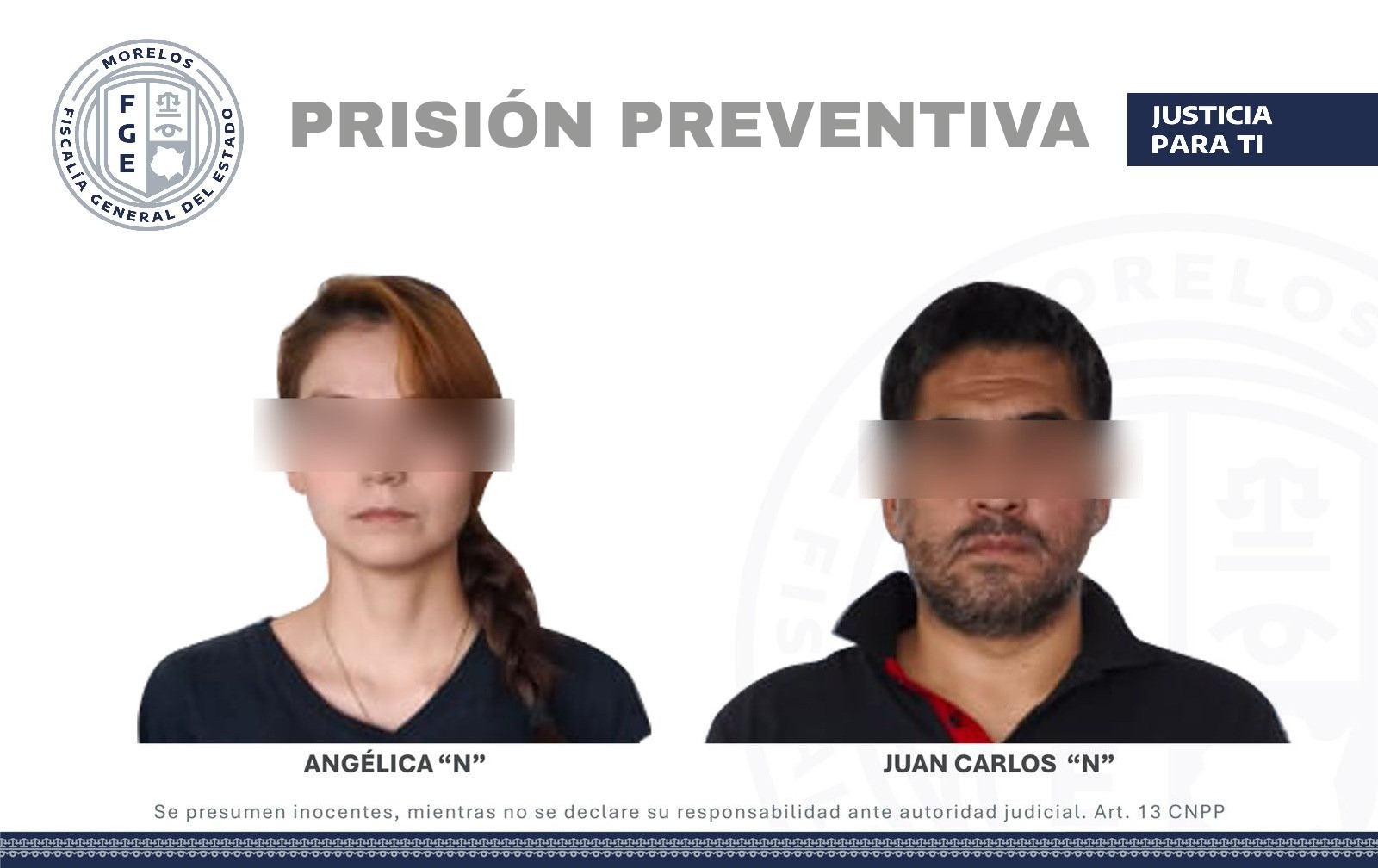 Obtiene FGE Morelos prisión preventiva para probables responsables del homicidio del adolescente E.L.T.T.