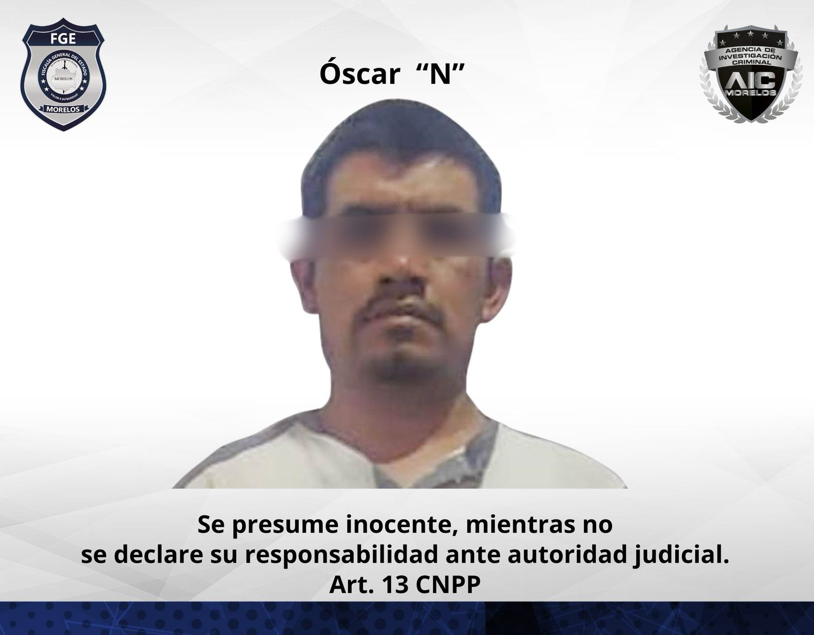 Masculino aprehendido en San Luis Potosí por homicidio en grado de tentativa registrado en Morelos