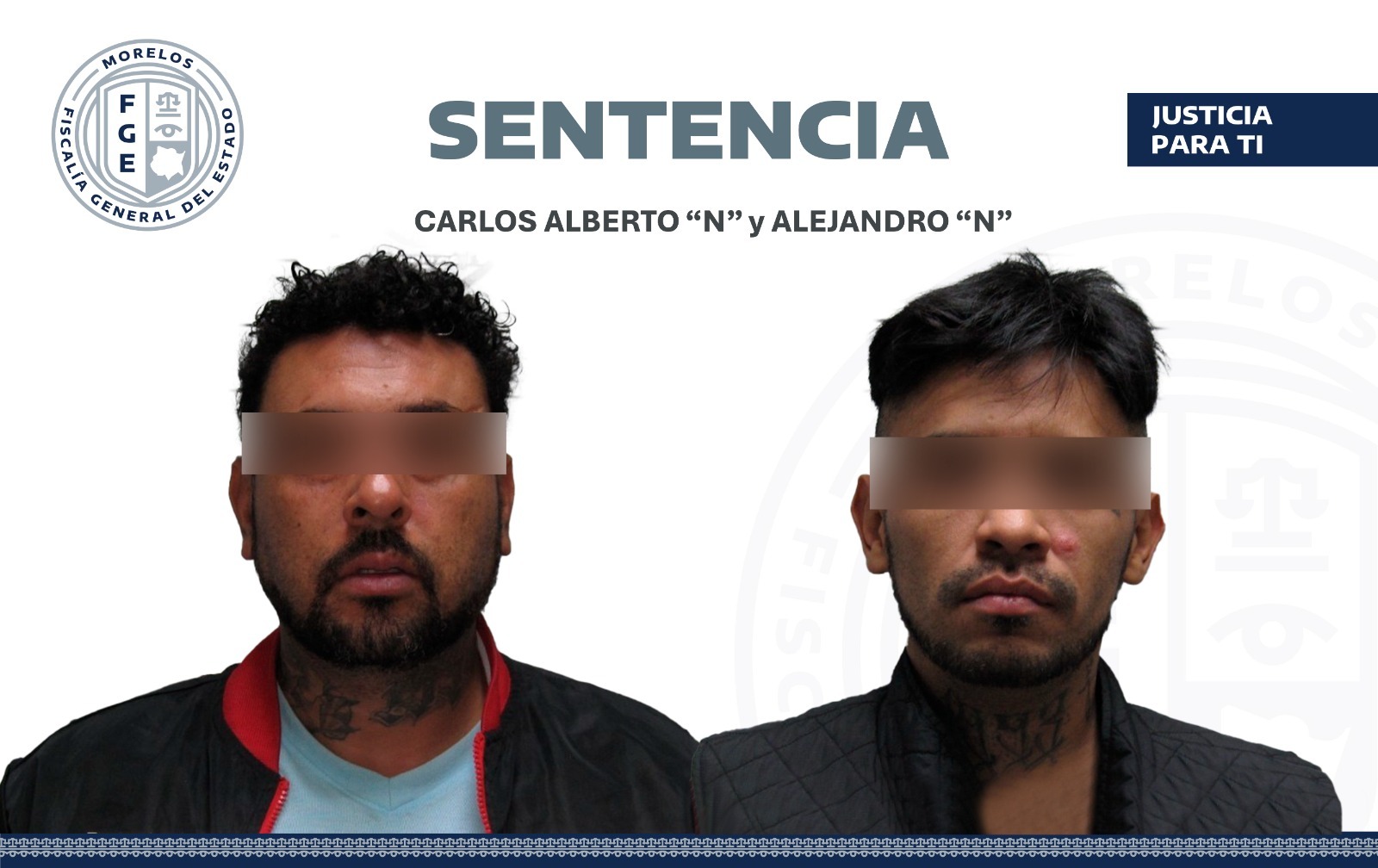 Logra FGE sentencia de 10 años de prisión contra dos hombres por robo de vehículo en grado de tentativa