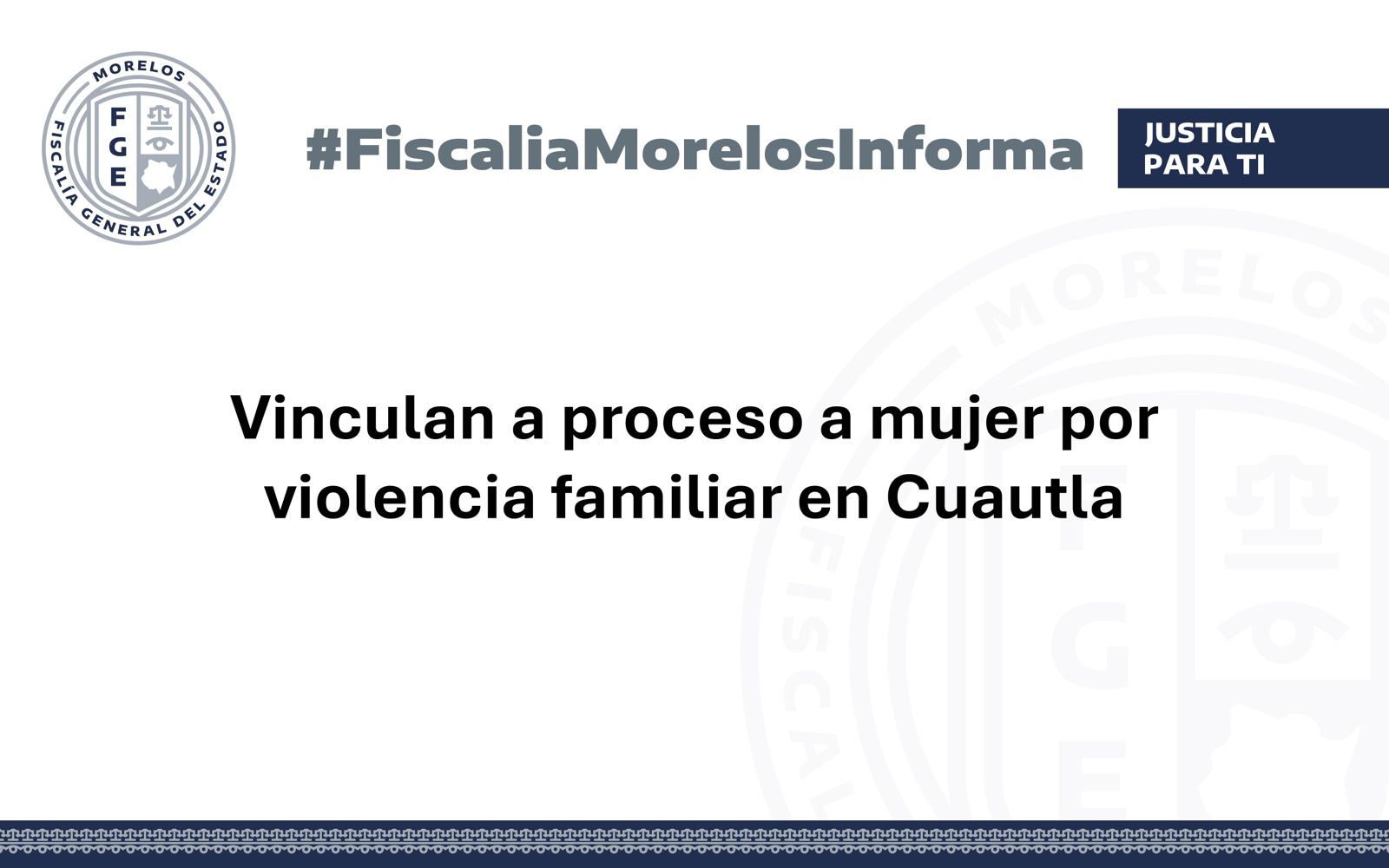 Vinculan a proceso a mujer por violencia familiar en Cuautla