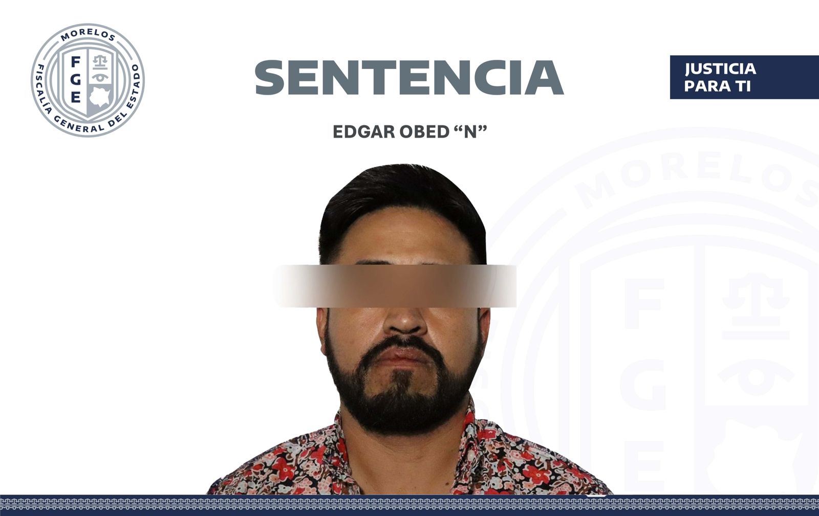 Obtiene FGE sentencia de 16 años de prisión contra hombre por el delito de homicidio calificado en Cuernavaca