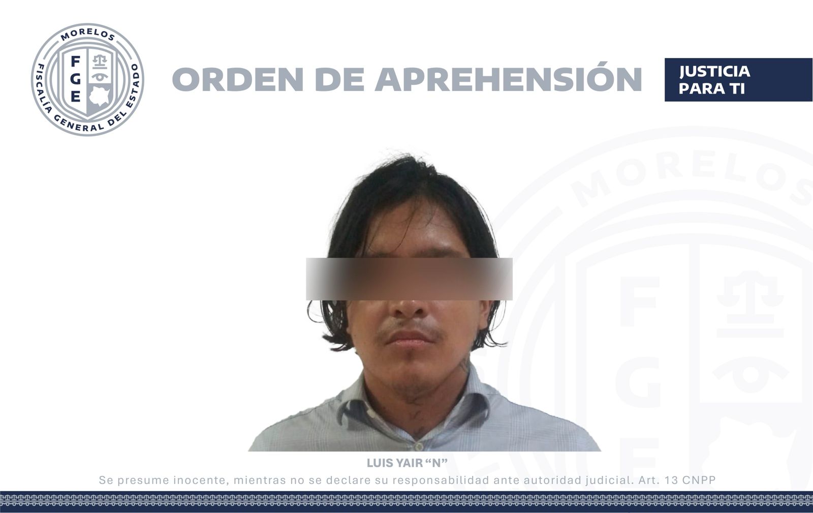 La AIC cumple aprehensión de hombre por feminicidio agravado en grado de tentativa