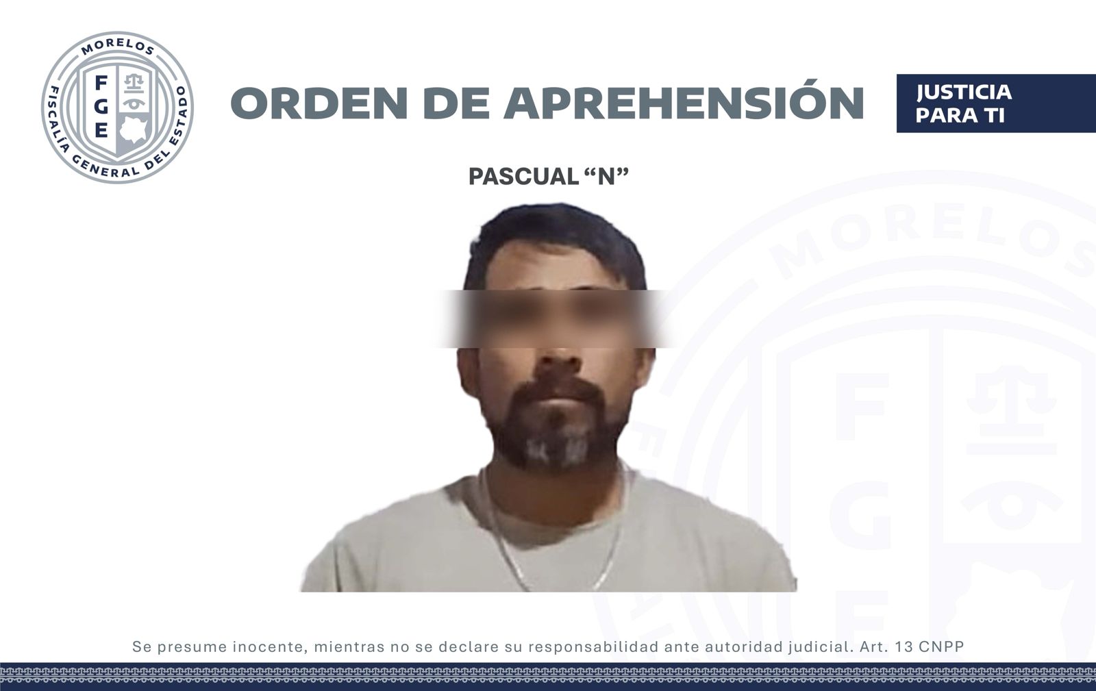 Aprehende AIC en Cuernavaca a un hombre que incumplió con medidas cautelares