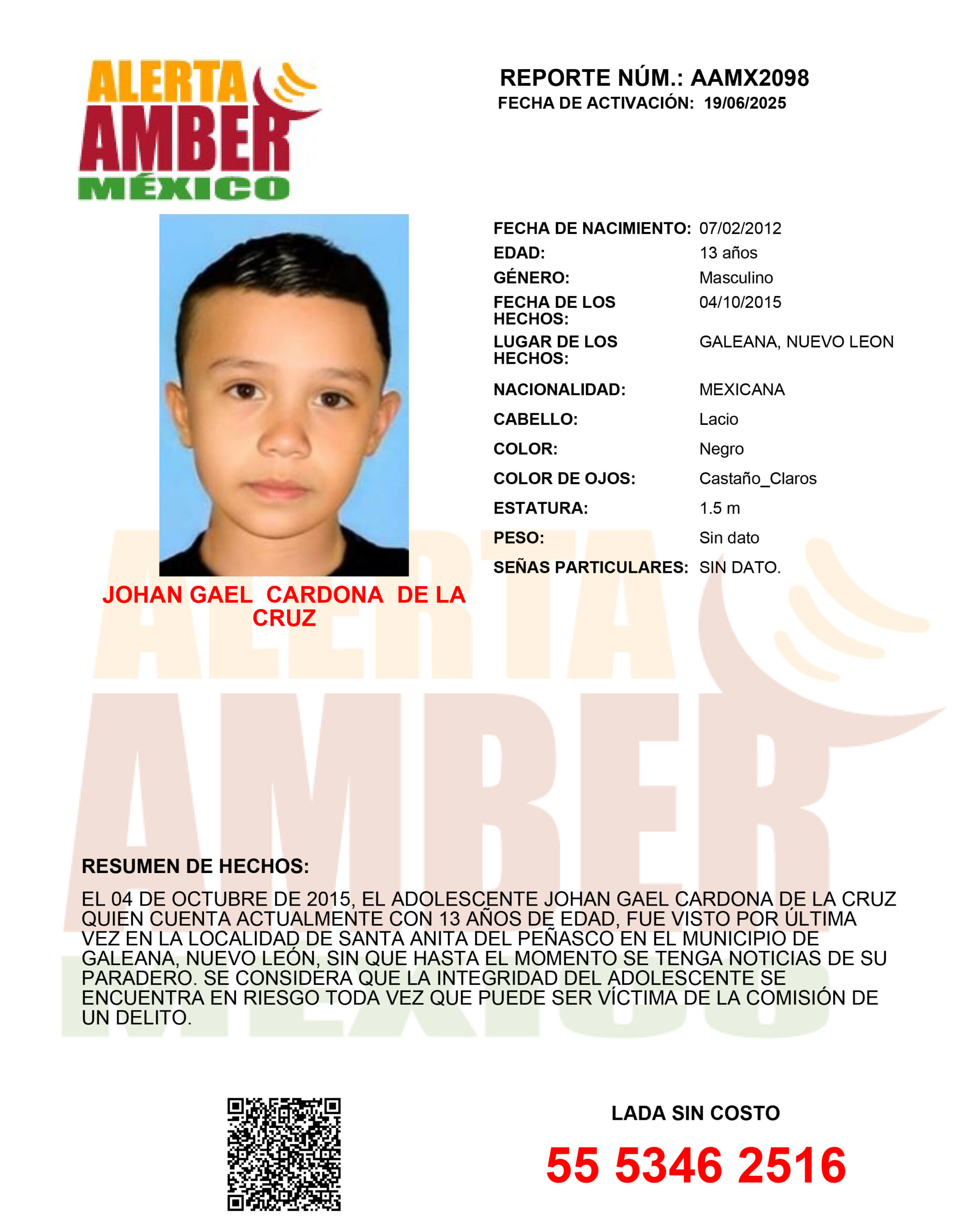 JOHAN GAEL CARDONA DE LA CRUZ (NL)