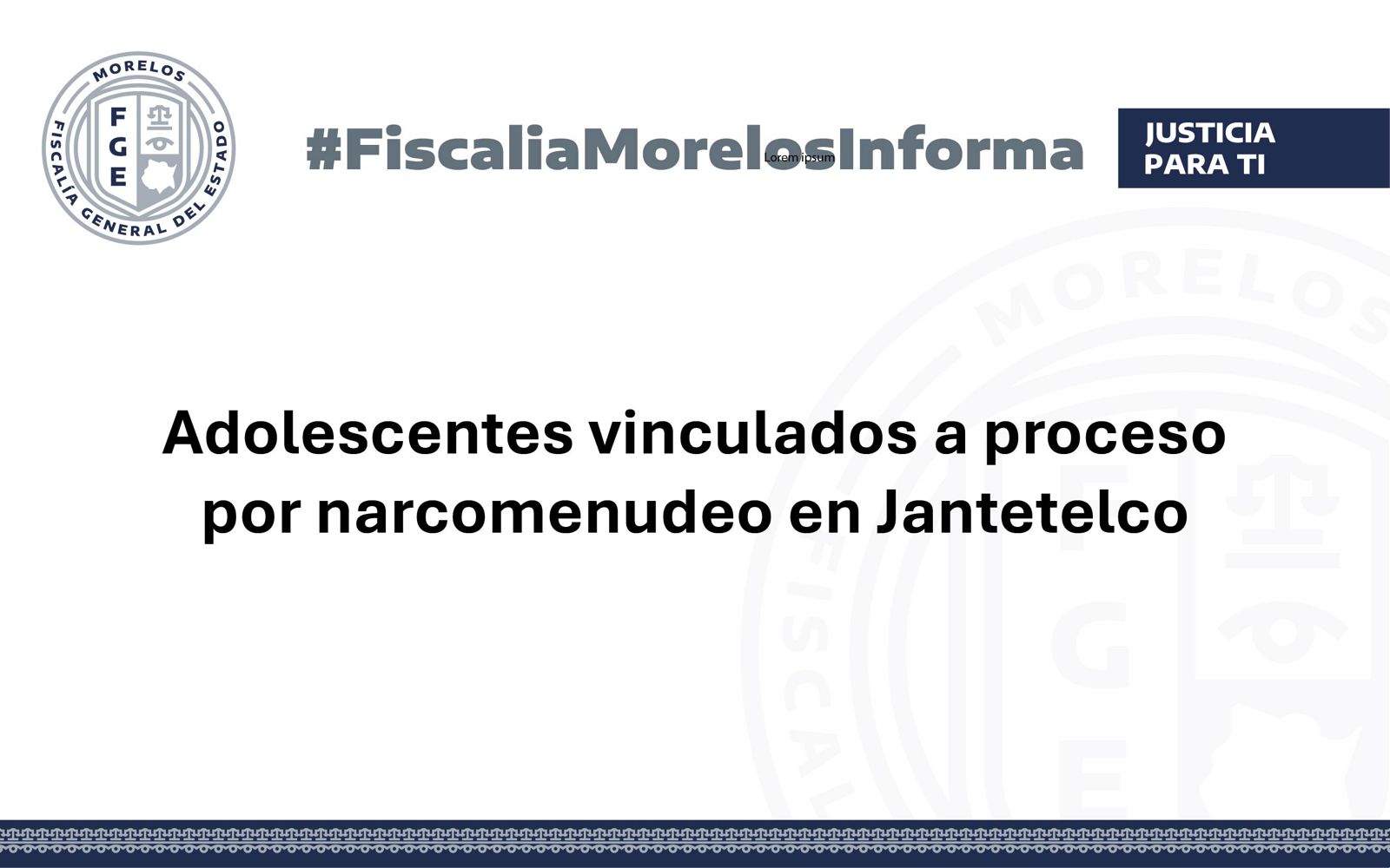 Adolescentes vinculados a proceso por narcomenudeo en Jantetelco