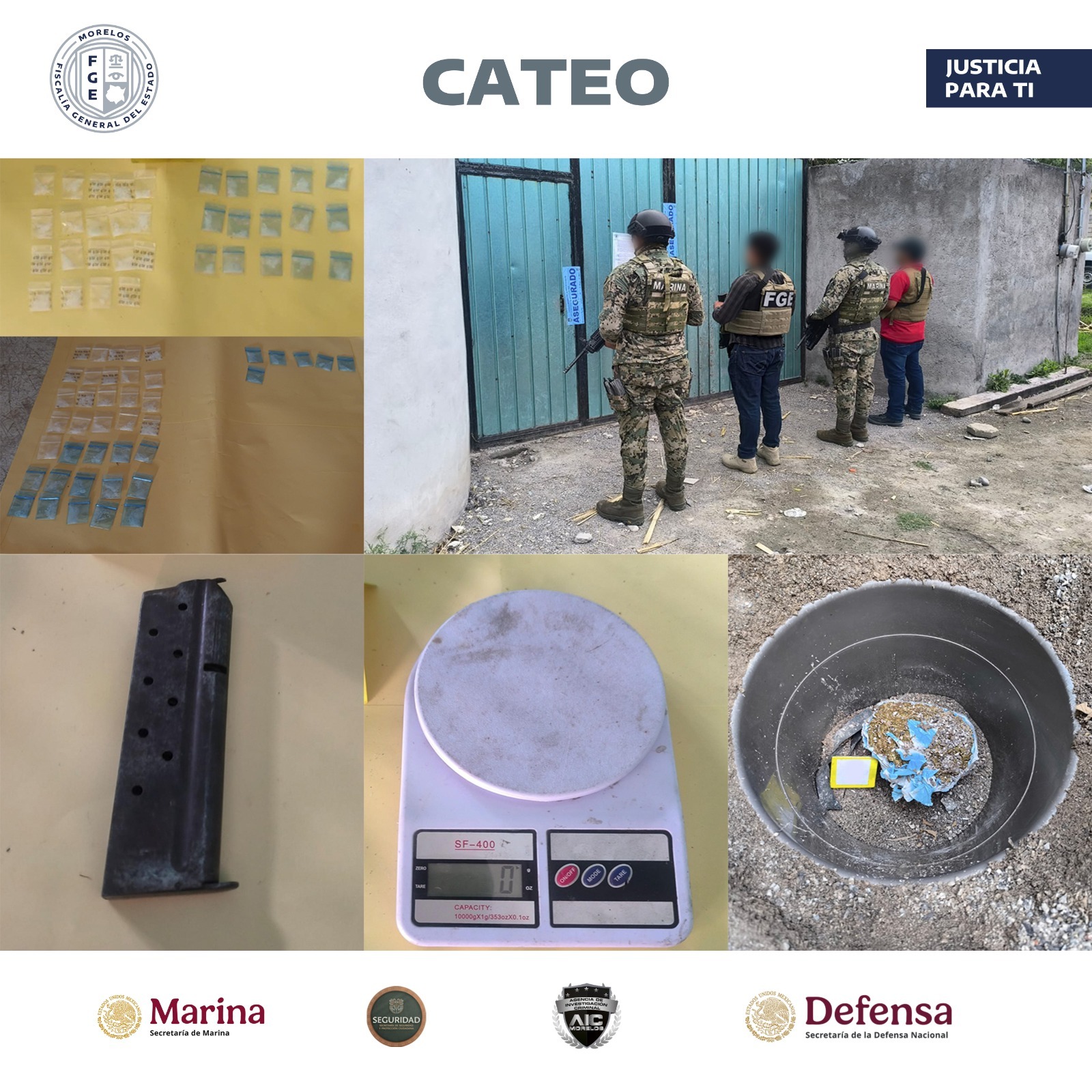 Catea AIC dos inmuebles relacionados con la venta de drogas en Jojutla