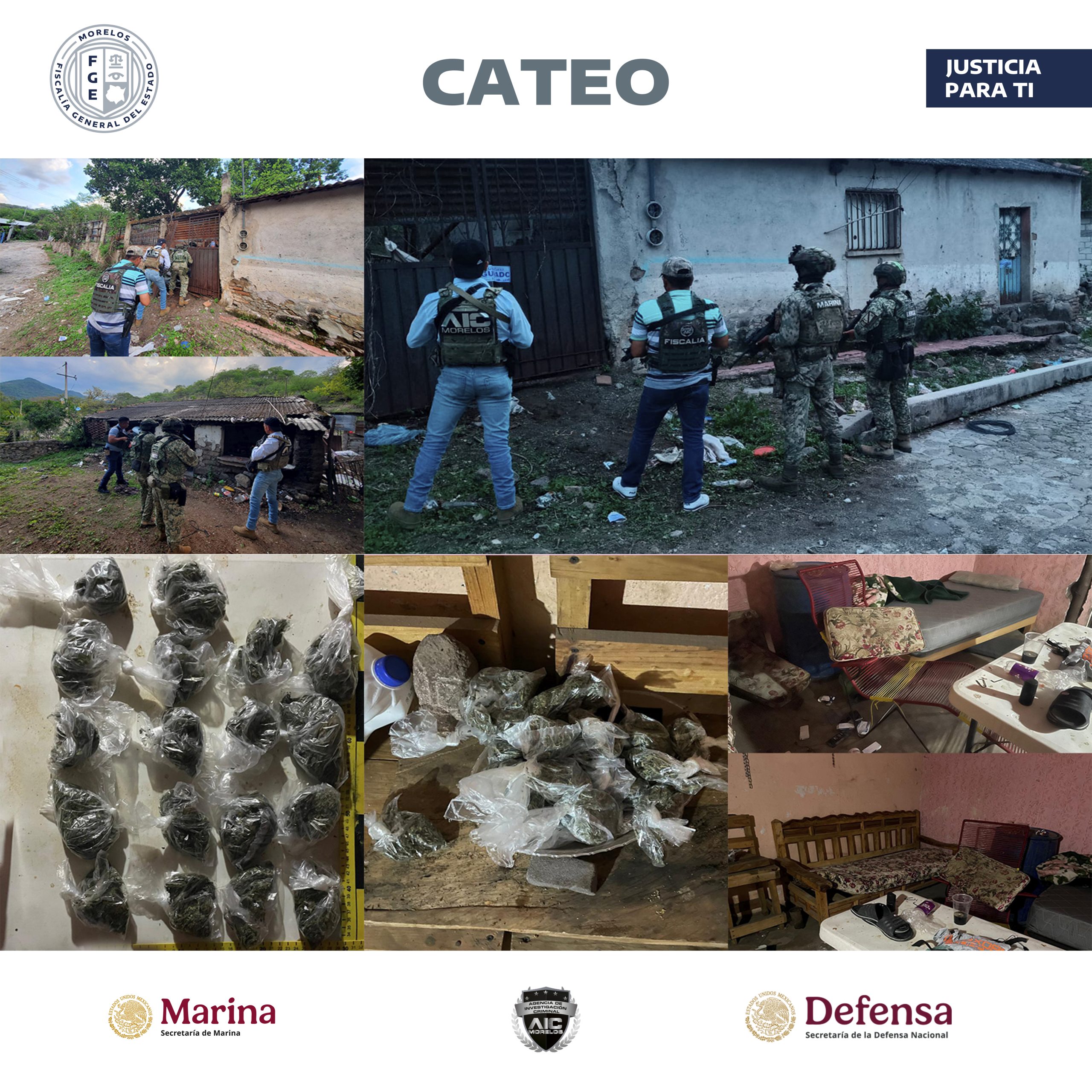 Catea AIC inmueble usado para la venta de drogas en Tlaquiltenango