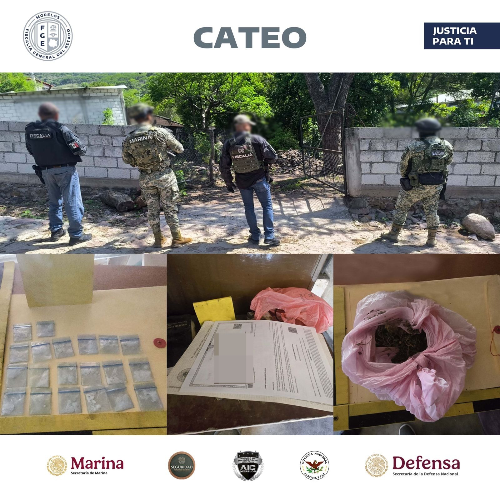 Catea AIC inmueble utilizado para la venta de narcóticos en Tlaquiltenango