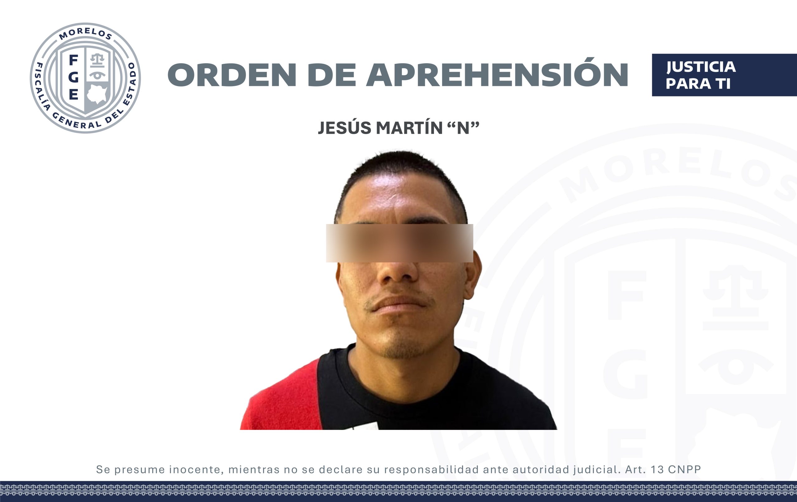 AIC aprehende a un masculino por el delito de homicidio calificado en Xochitepec