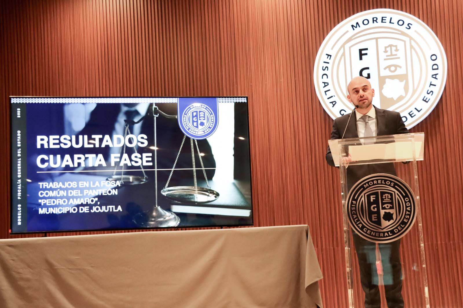 La Fiscalía Morelos informa resultados preliminares de la cuarta fase de exhumaciones en la fosa común del panteón “Pedro Amaro” en Jojutla