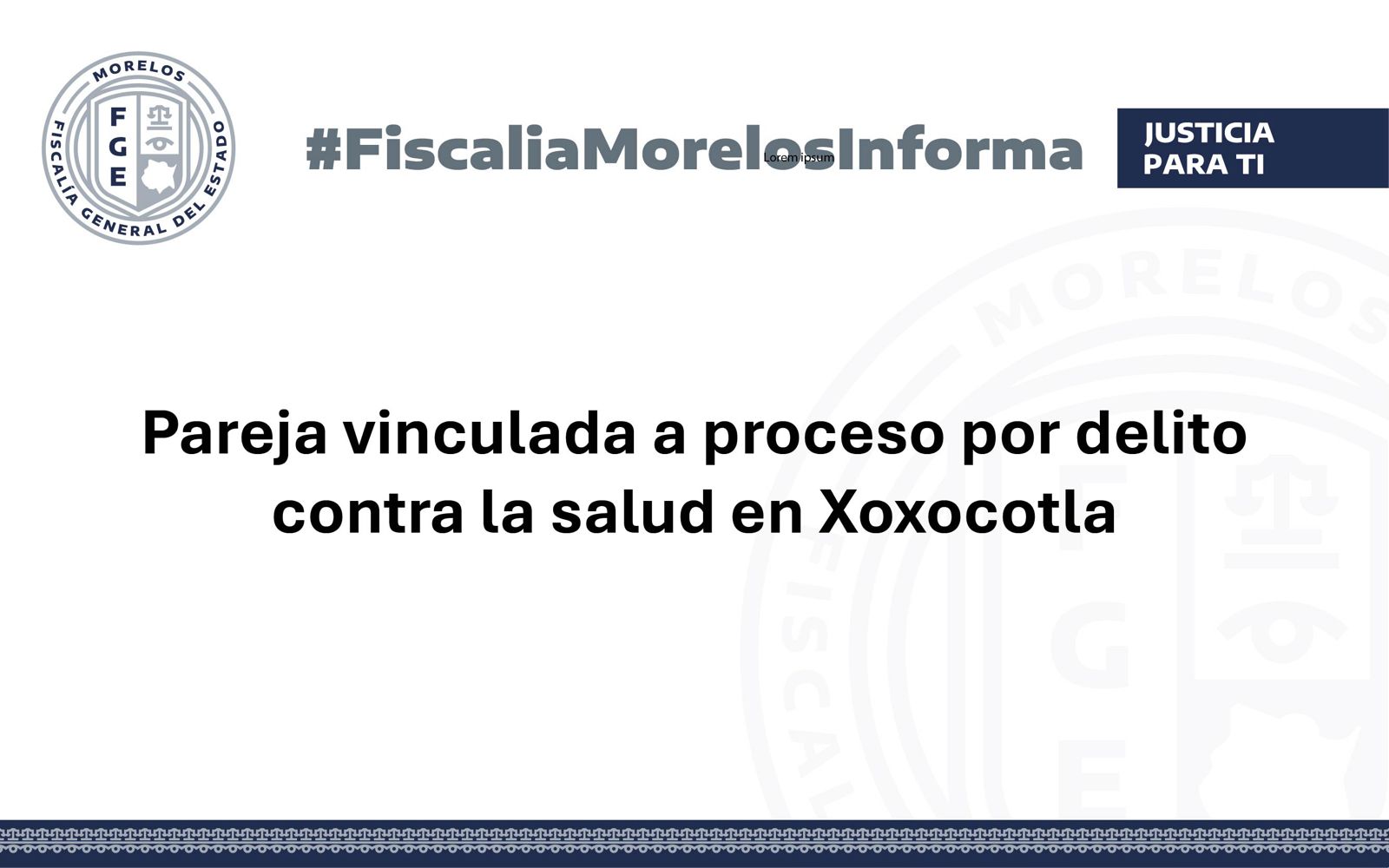 Pareja vinculada a proceso por delito contra la salud en Xoxocotla