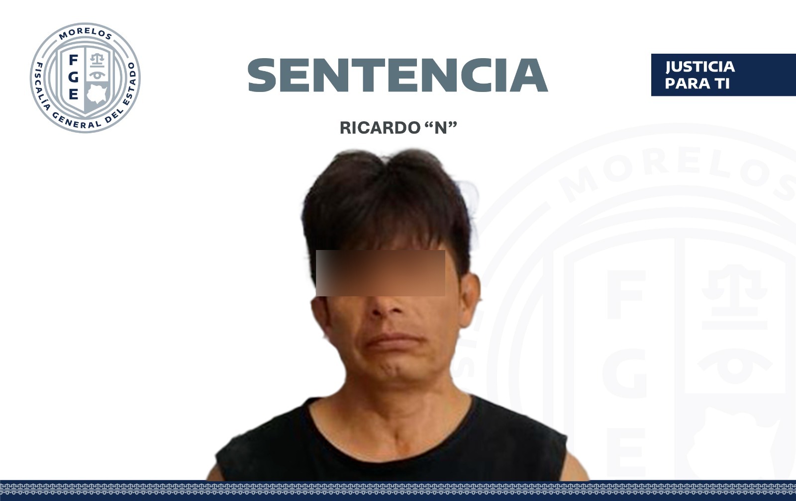 Logra FGE sentencia de 25 años de prisión en contra de un hombre por homicidio calificado en Cuautla