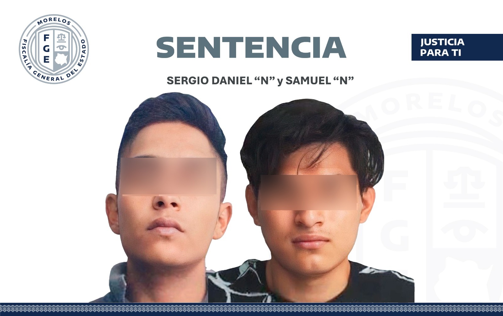 Logra FGE sentencia de 16 años y ocho meses de prisión para dos responsables de feminicidio en Cuautla