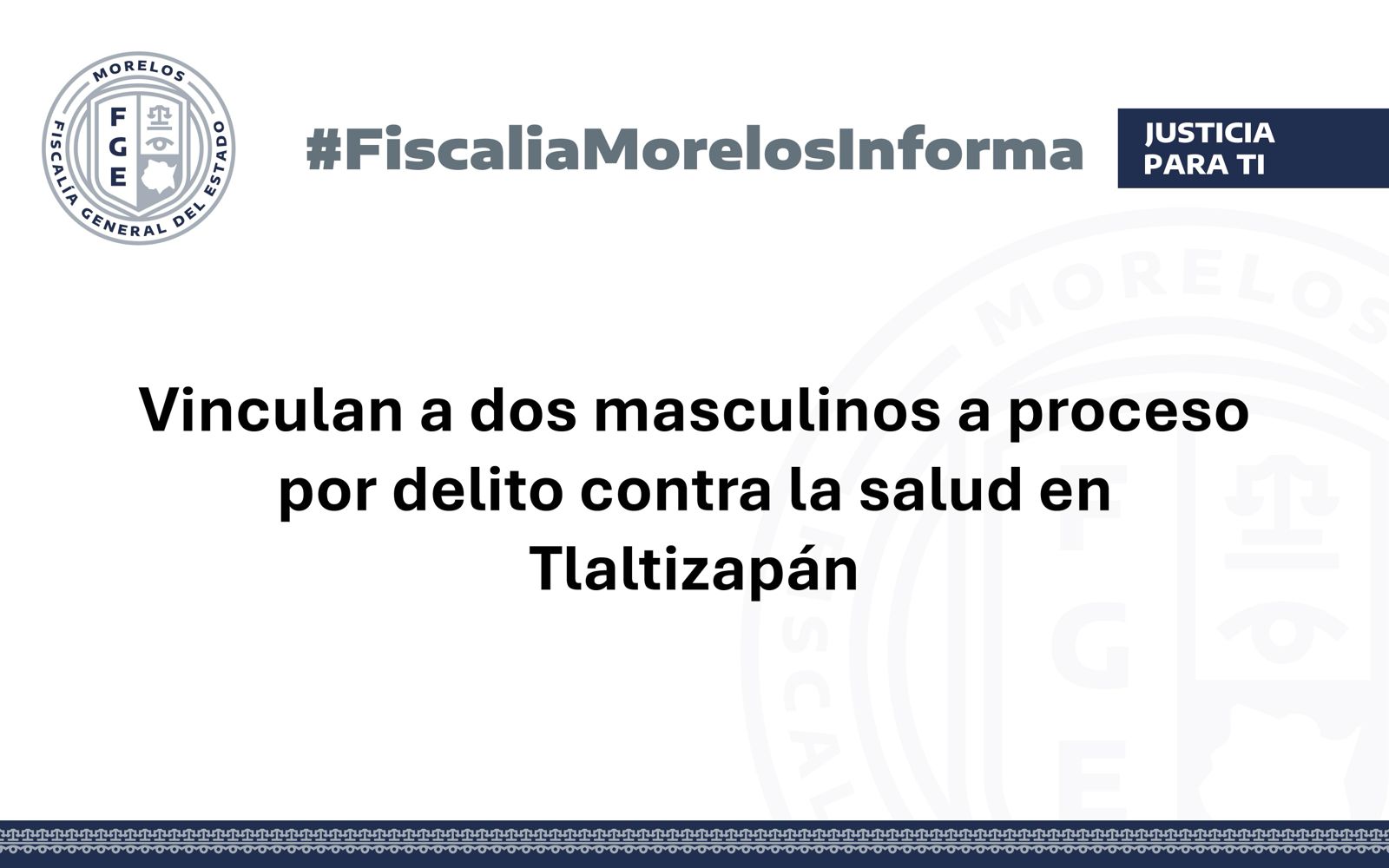 Vinculan a dos masculinos a proceso por delito contra la salud en Tlaltizapán