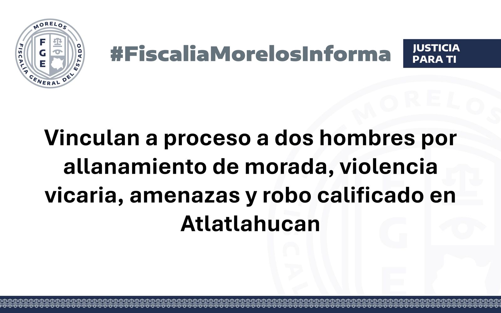 Vinculan a proceso a dos hombres por allanamiento de morada, violencia vicaria, amenazas y robo calificado en Atlatlahucan