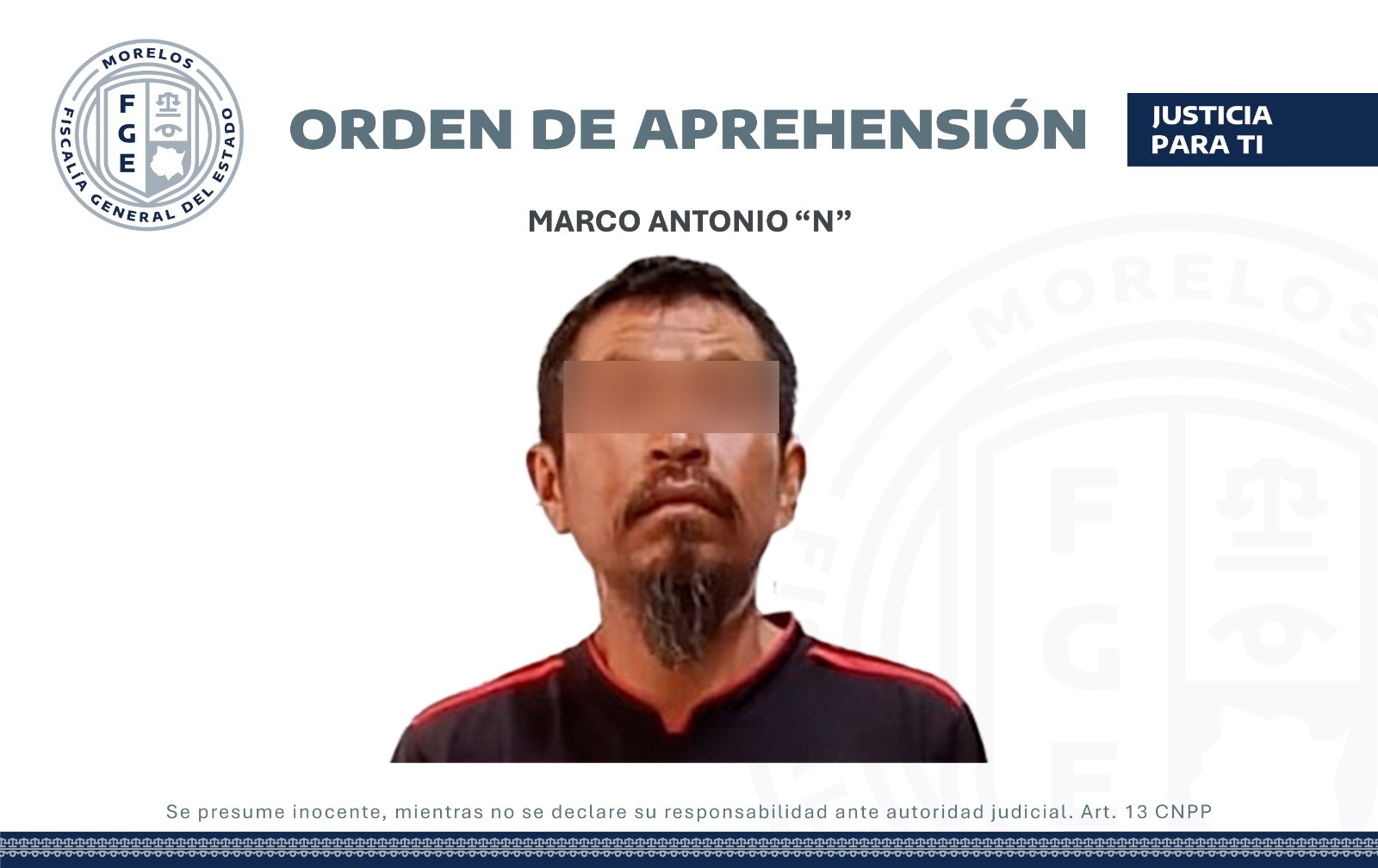 Aprehende AIC a un masculino por incumplir con medidas cautelares por robo calificado