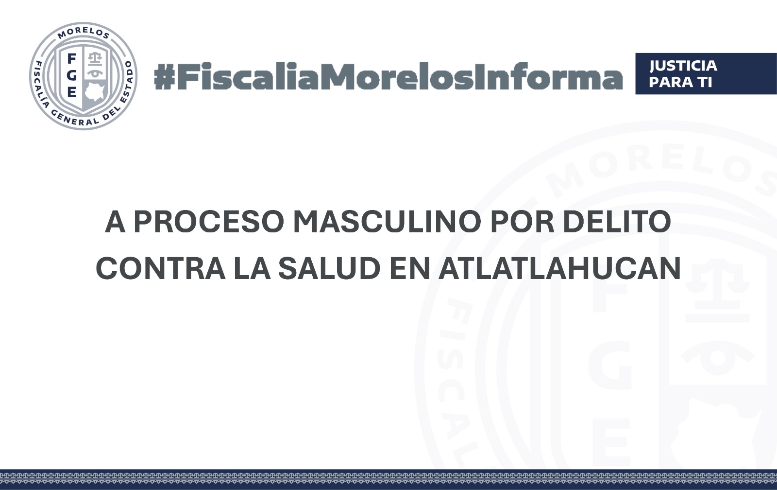 A PROCESO MASCULINO POR DELITO CONTRA LA SALUD EN ATLATLAHUCAN