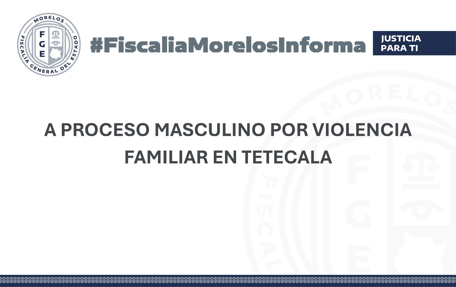 A PROCESO MASCULINO POR VIOLENCIA FAMILIAR EN TETECALA