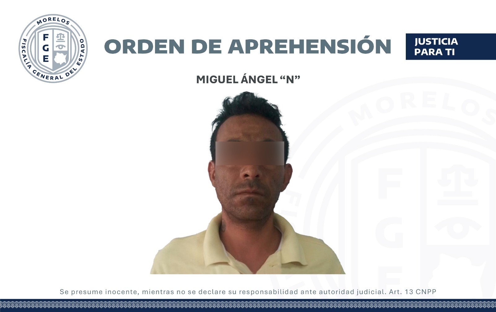 APREHENDE AIC A UN HOMBRE POR VIOLACIÓN AGRAVADA EN EMILIANO ZAPATA