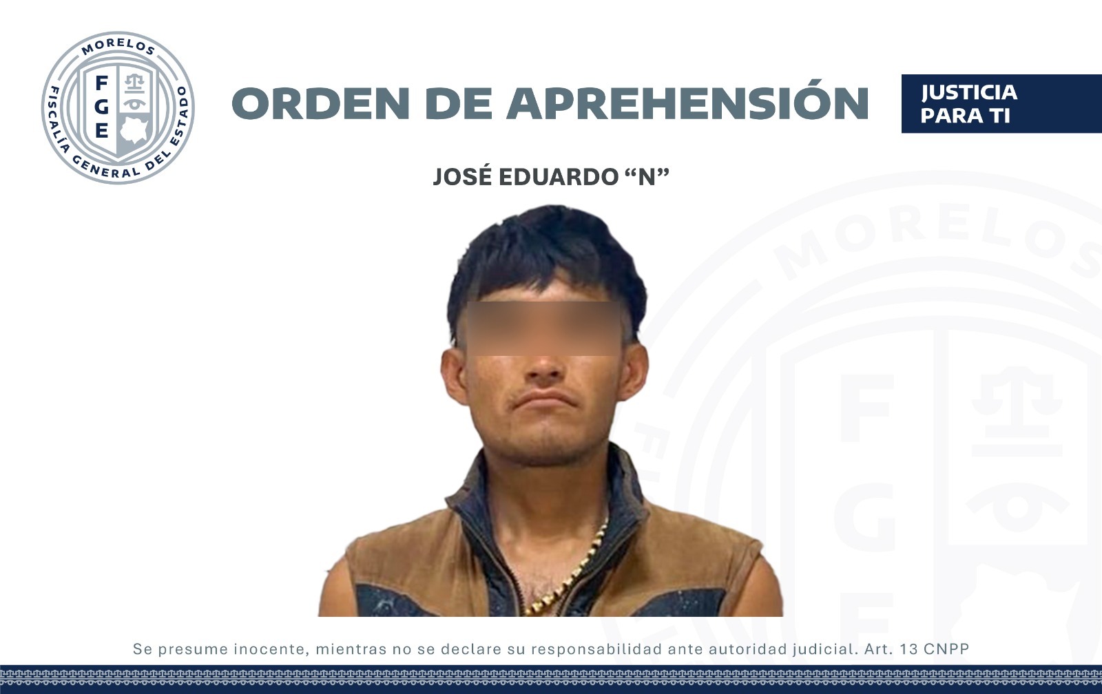 APREHENDEN EN JIUTEPEC A UN HOMBRE QUE INCUMPLIÓ CON MEDIDAS CAUTELARES