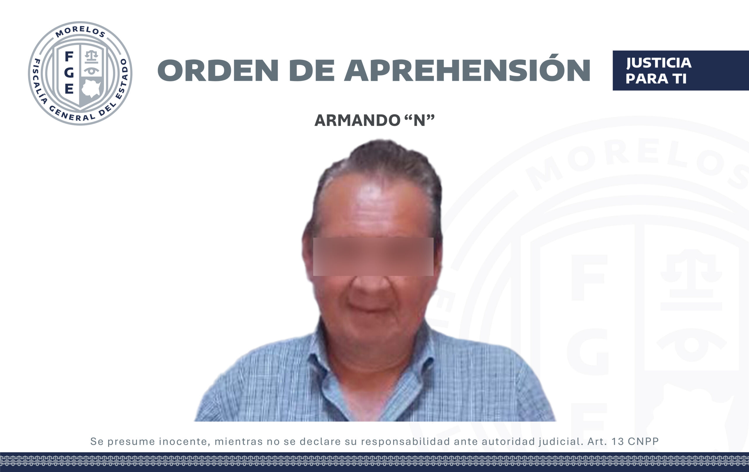 Cumplimentan orden de aprehensión contra hombre por robo calificado en Cuernavaca