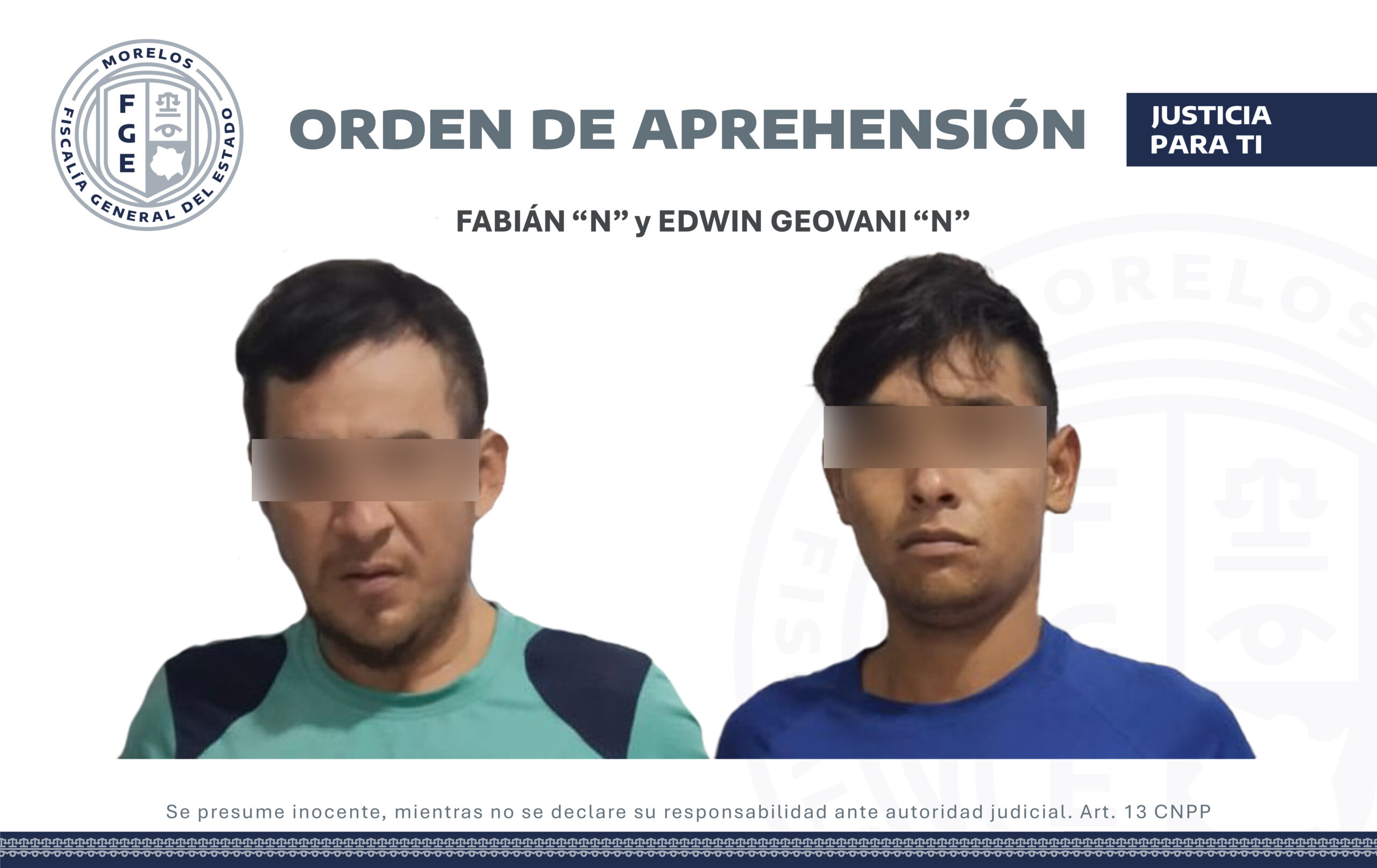 Aprehenden a dos hombres por el delito de robo calificado en Cuautla