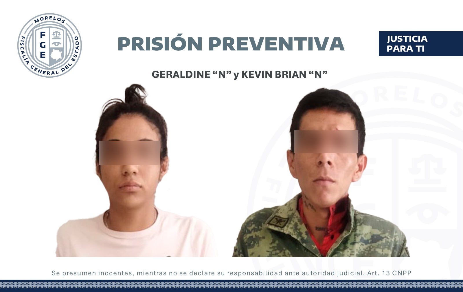 Prisión preventiva contra pareja tras atacar a elementos de la AIC en Tlaltizapán