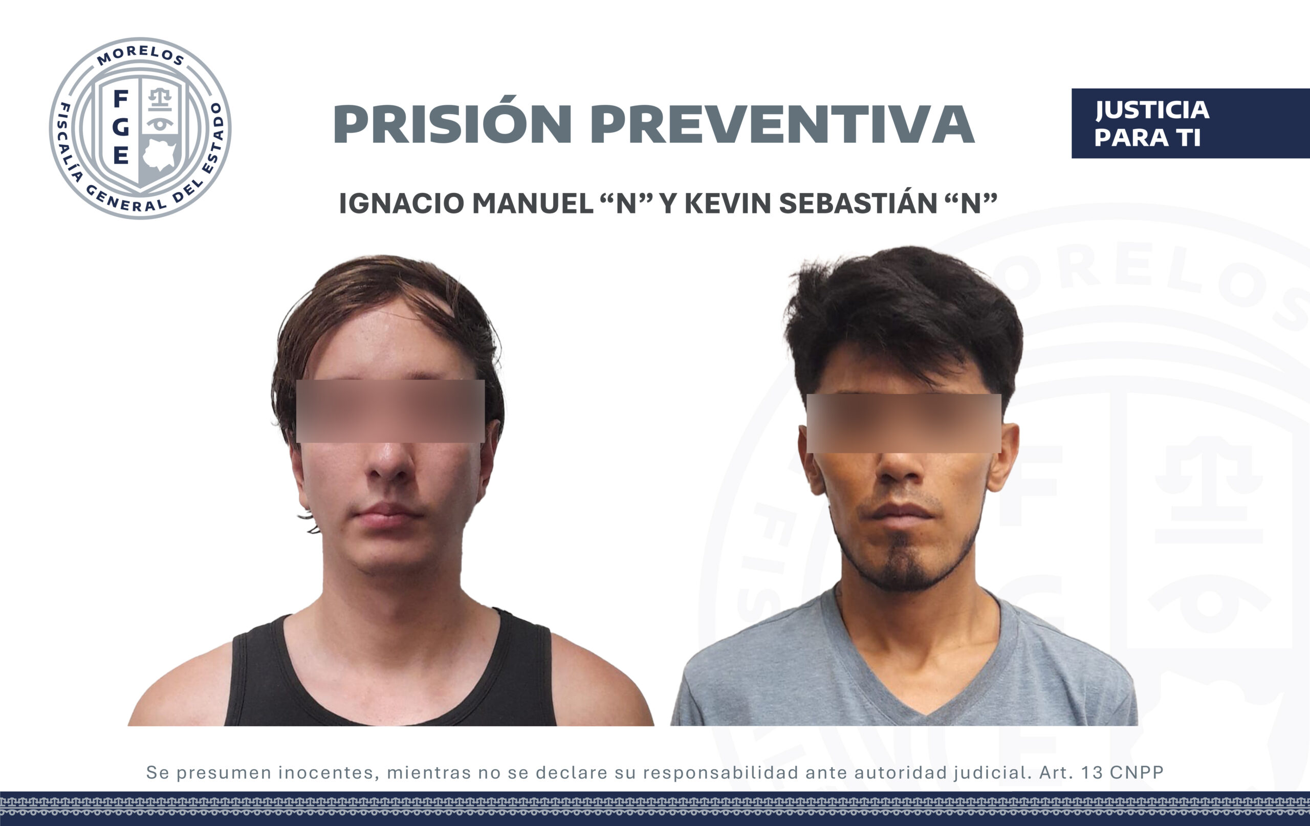 Prisión preventiva contra dos hombres por delito contra la salud tras cateo en inmueble de Cuernavaca