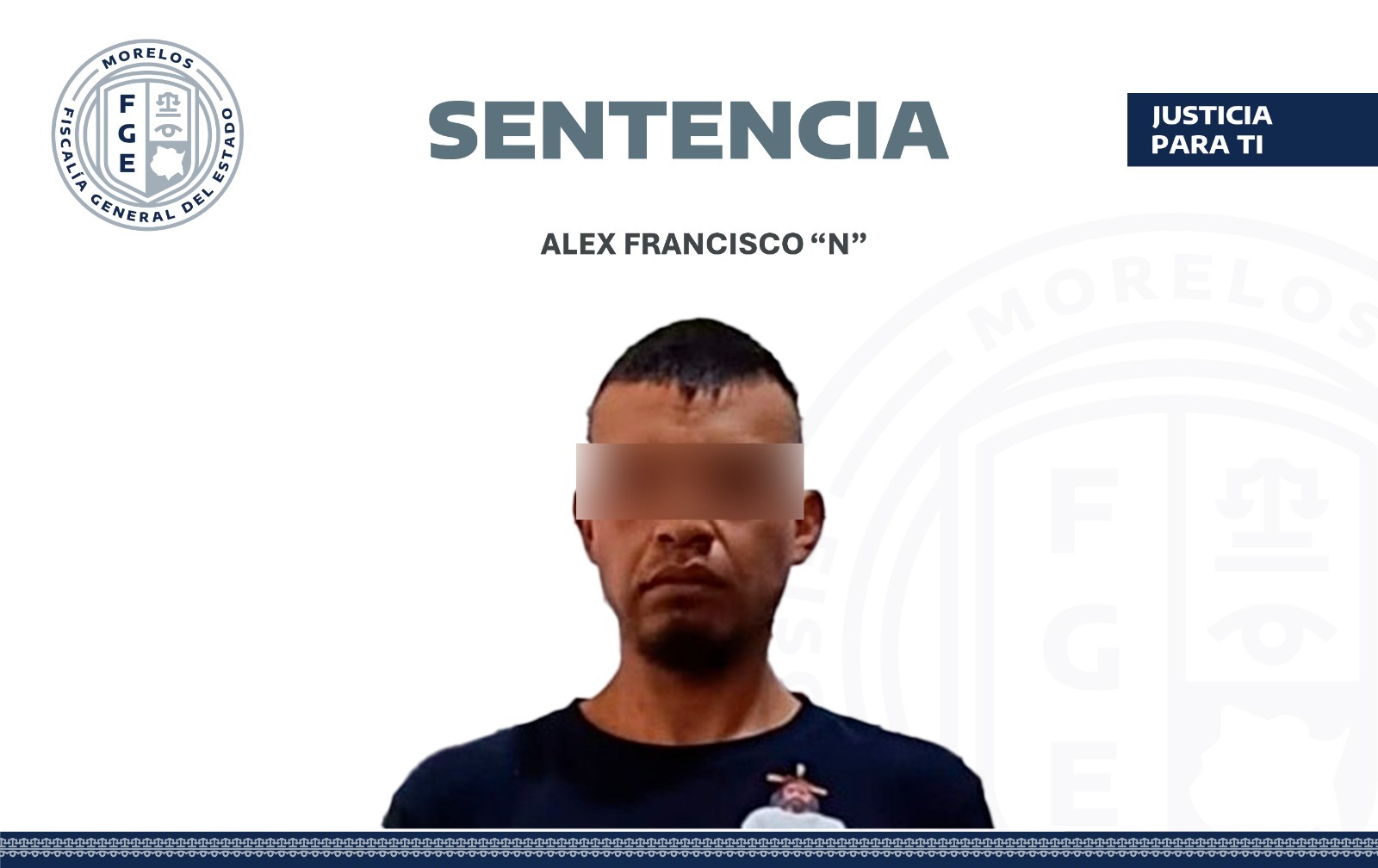 Logra FGE sentencia de ocho años de prisión para masculino por abuso sexual en Ocuituco