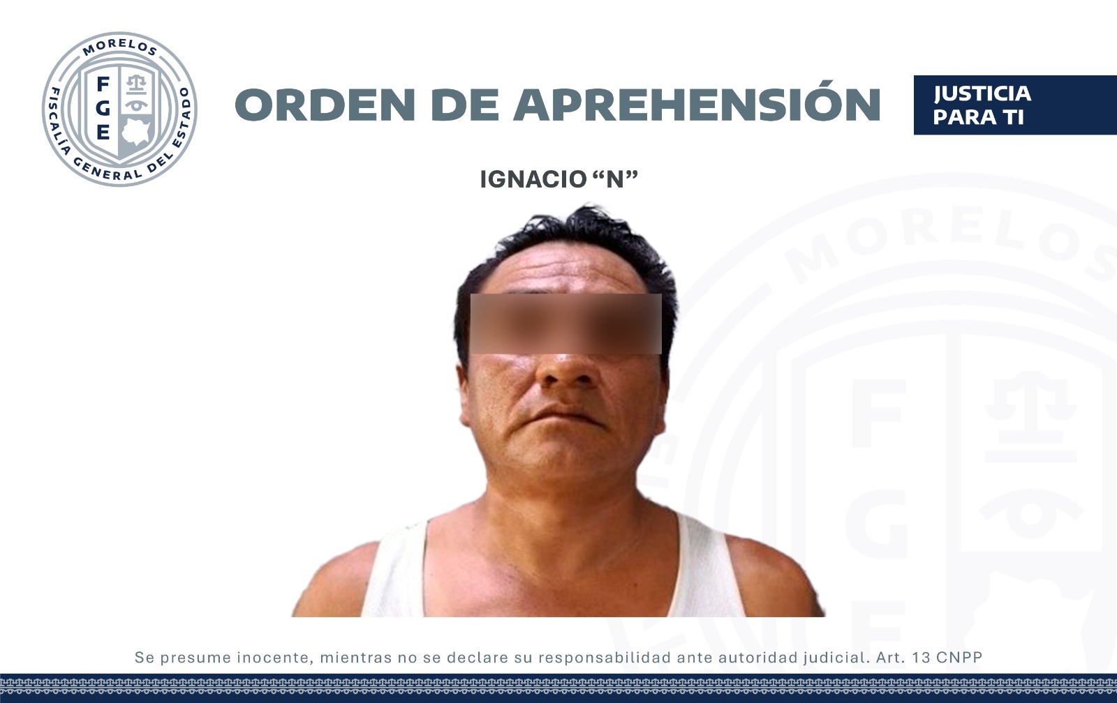 Aprehenden en Jiutepec a un hombre que incumplió con medidas cautelares