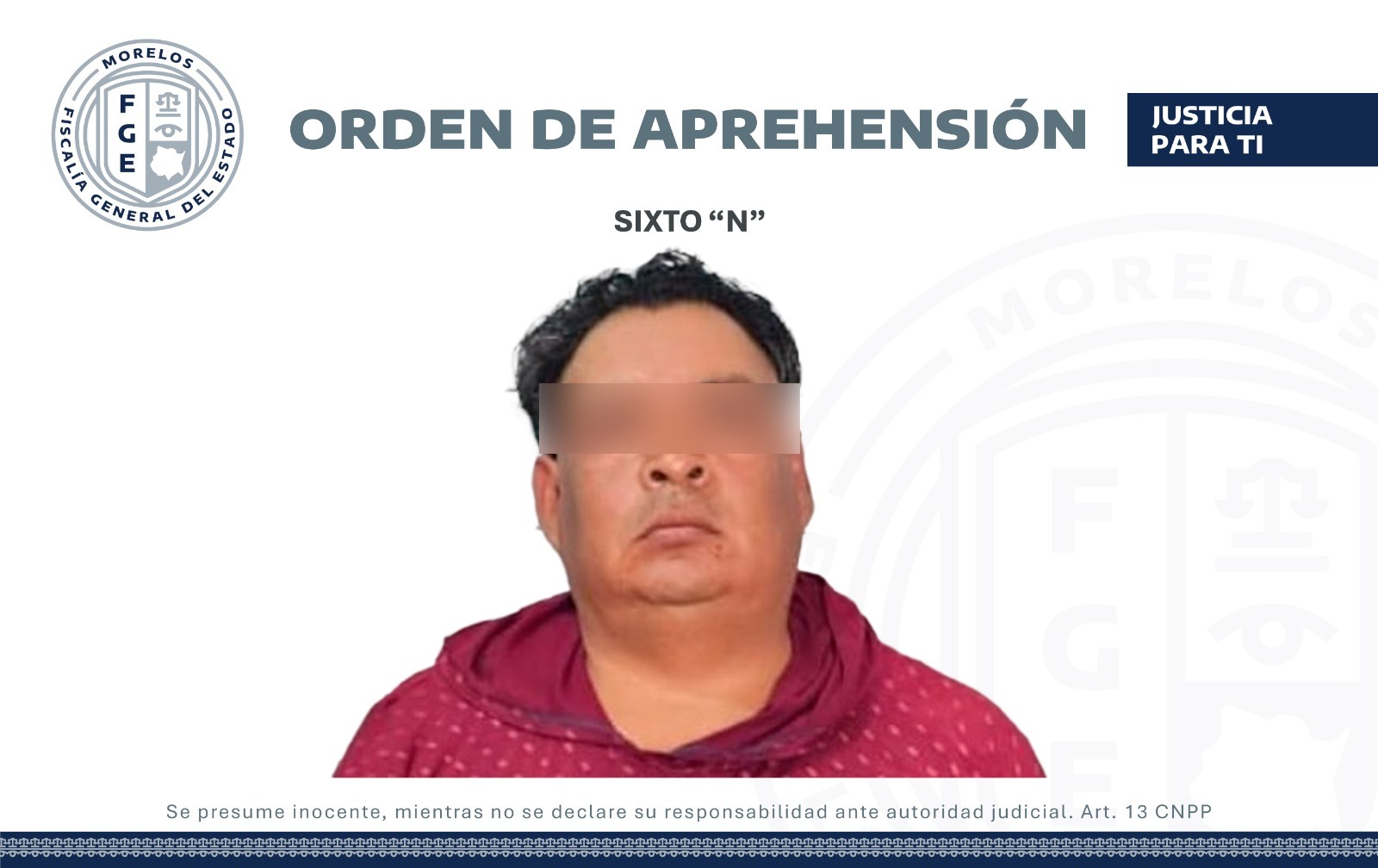 Aprehende AIC a un masculino por el delito de violación agravada