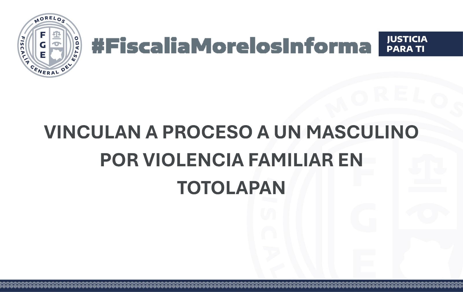 VINCULAN A PROCESO A UN MASCULINO POR VIOLENCIA FAMILIAR EN TOTOLAPAN