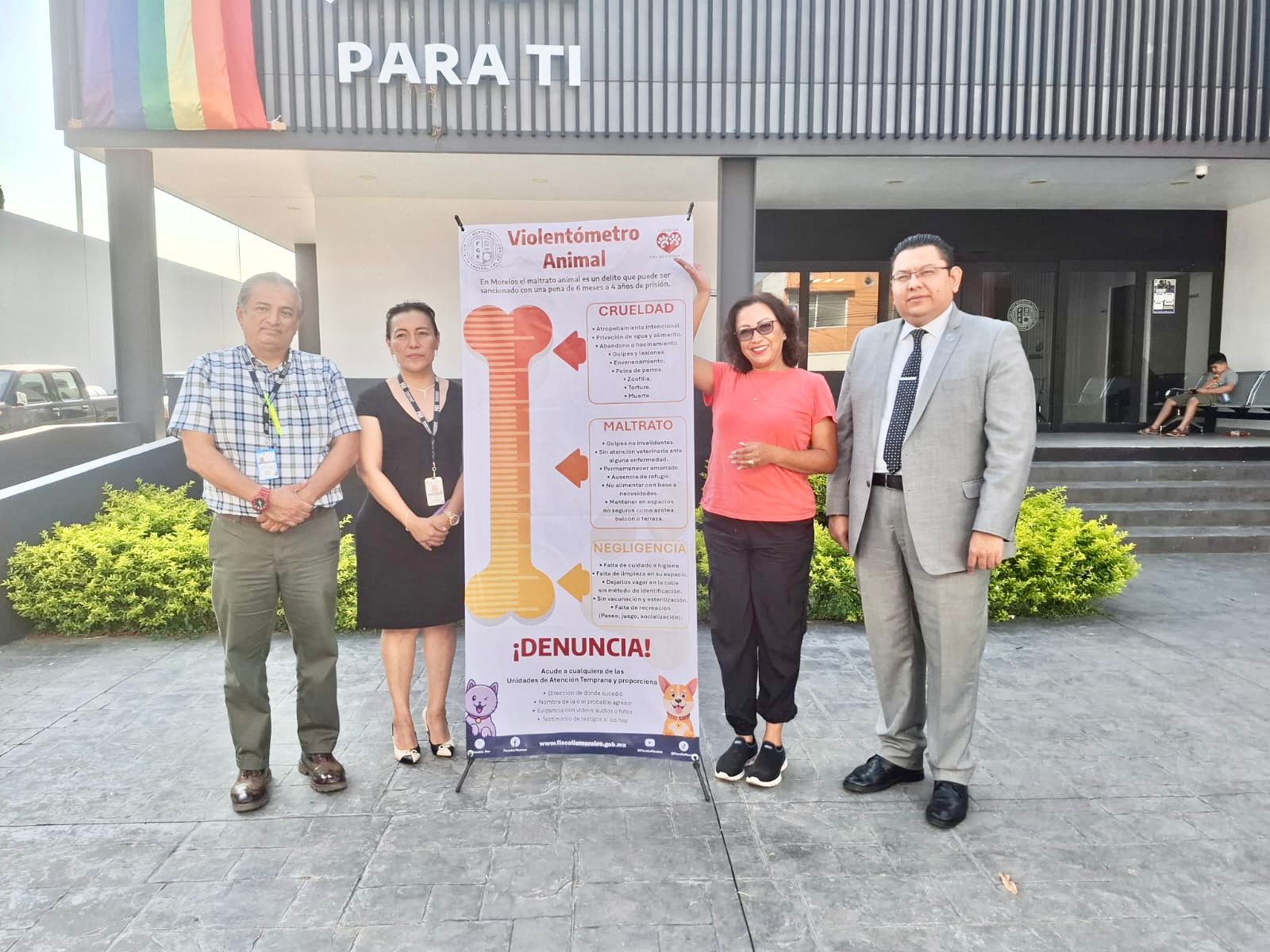 COLOCAN VIOLENTÓMETRO ANIMAL EN LAS FISCALÍAS REGIONALES DE MORELOS