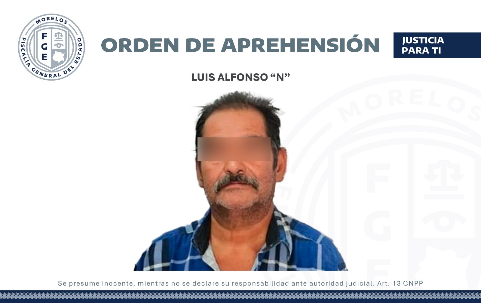 APREHENDEN A UN HOMBRE POR INCUMPLIR CON OBLIGACIONES DE ASISTENCIA ALIMENTARIA