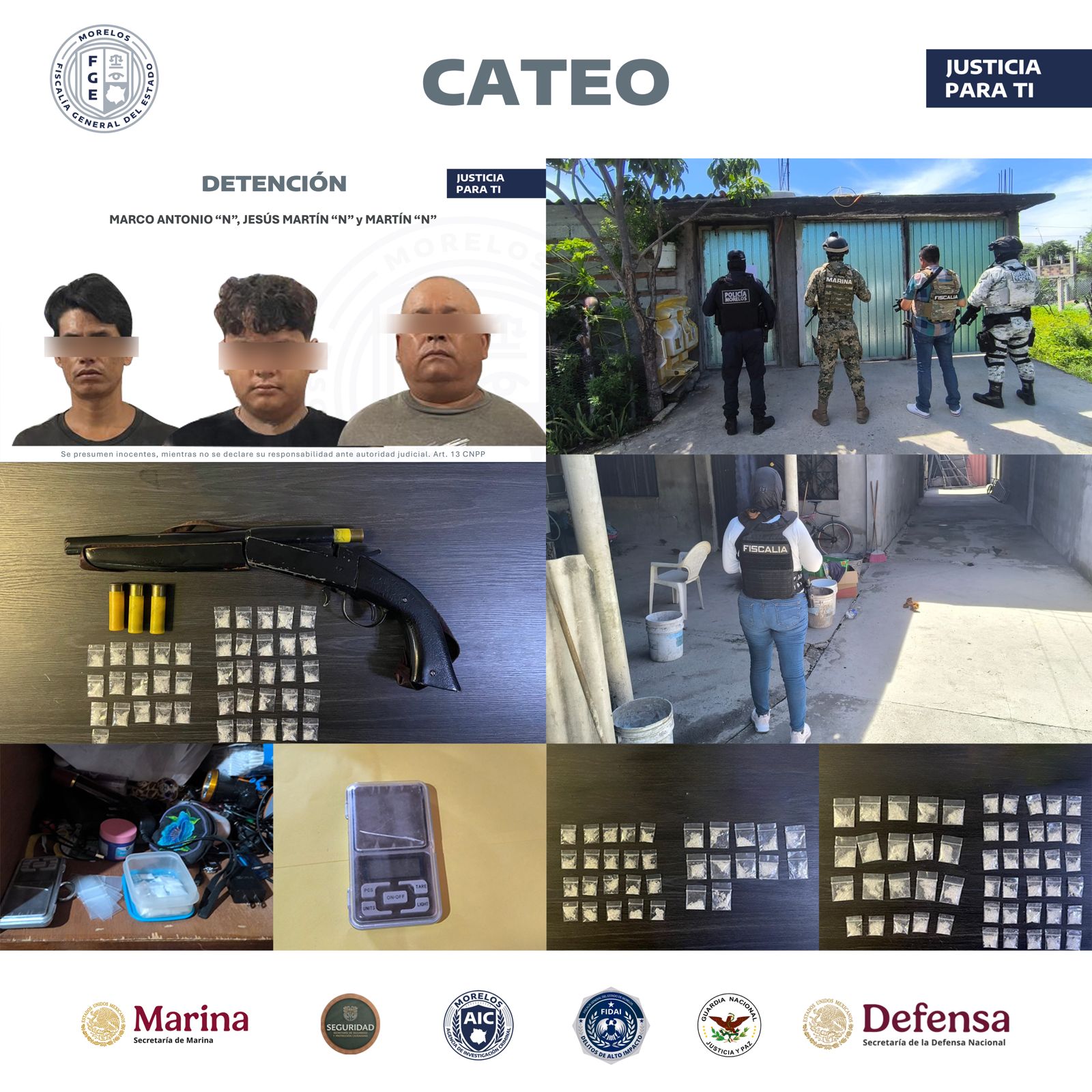 CATEA COE UNA VIVIENDA UTILIZADA, PRESUNTAMENTE, PARA LA VENTA DE NARCÓTICOS EN JOJUTLA