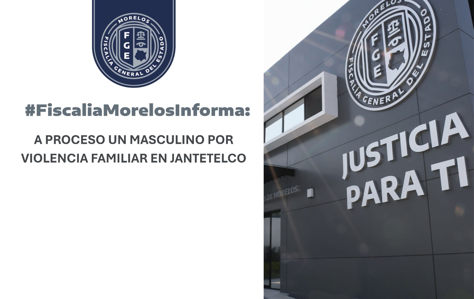 A PROCESO UN MASCULINO POR VIOLENCIA FAMILIAR EN JANTETELCO