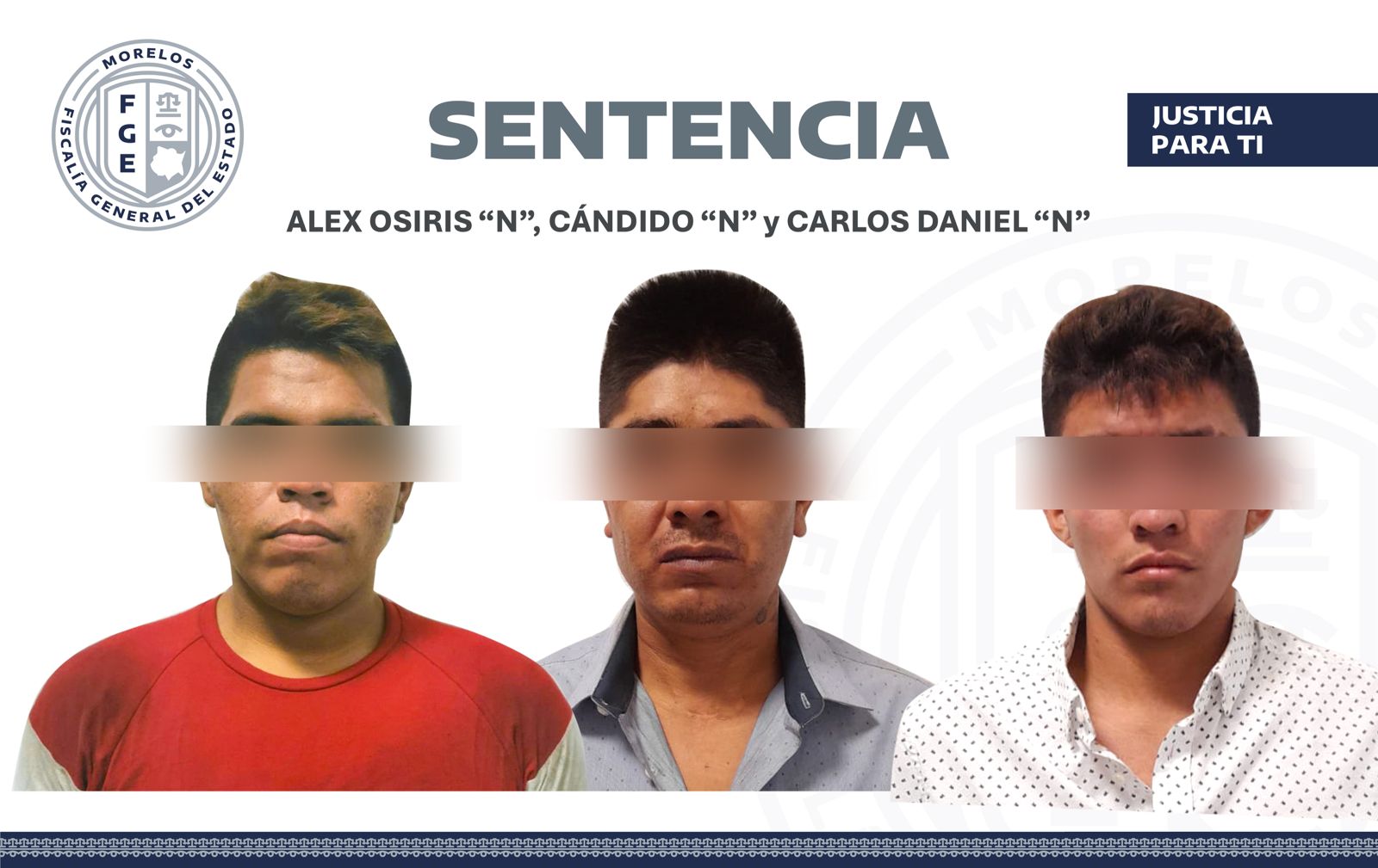 SENTENCIA DE 50 AÑOS DE PRISIÓN CONTRA TRES HOMBRES POR DELITO DE SECUESTRO AGRAVADO EN HUITZILAC