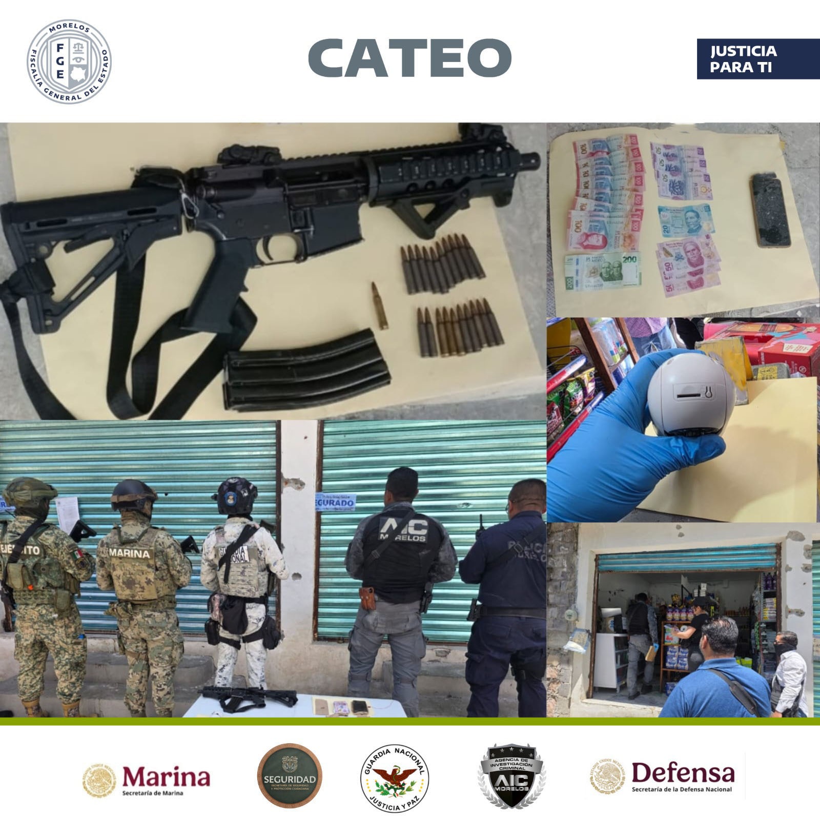 CATEA FISCALÍA REGIONAL ORIENTE UN INMUEBLE EN TEPALCINGO, RELACIONADO CON UN DOBLE HOMICIDIO