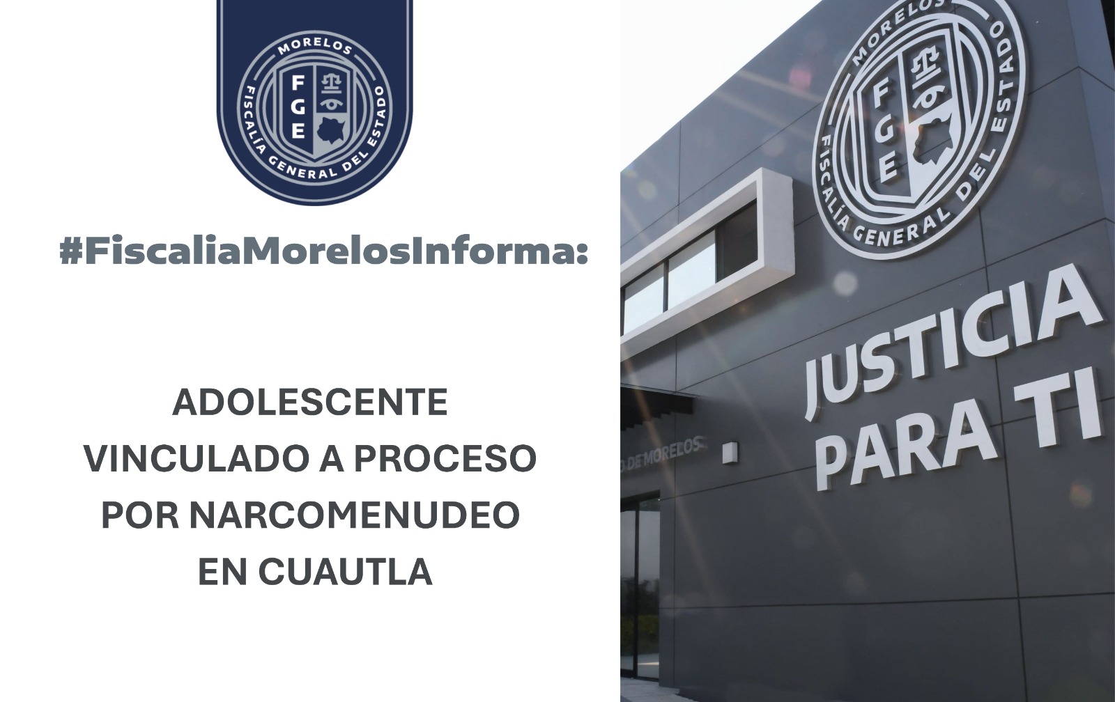 ADOLESCENTE VINCULADO A PROCESO POR NARCOMENUDEO EN CUAUTLA