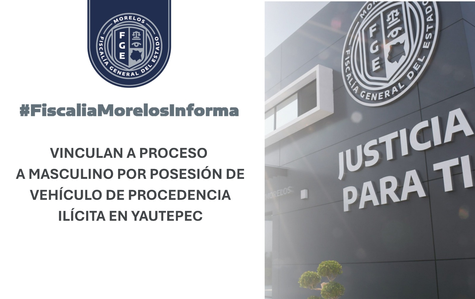 VINCULAN A PROCESO A MASCULINO POR POSESIÓN DE VEHÍCULO DE PROCEDENCIA ILÍCITA EN YAUTEPEC