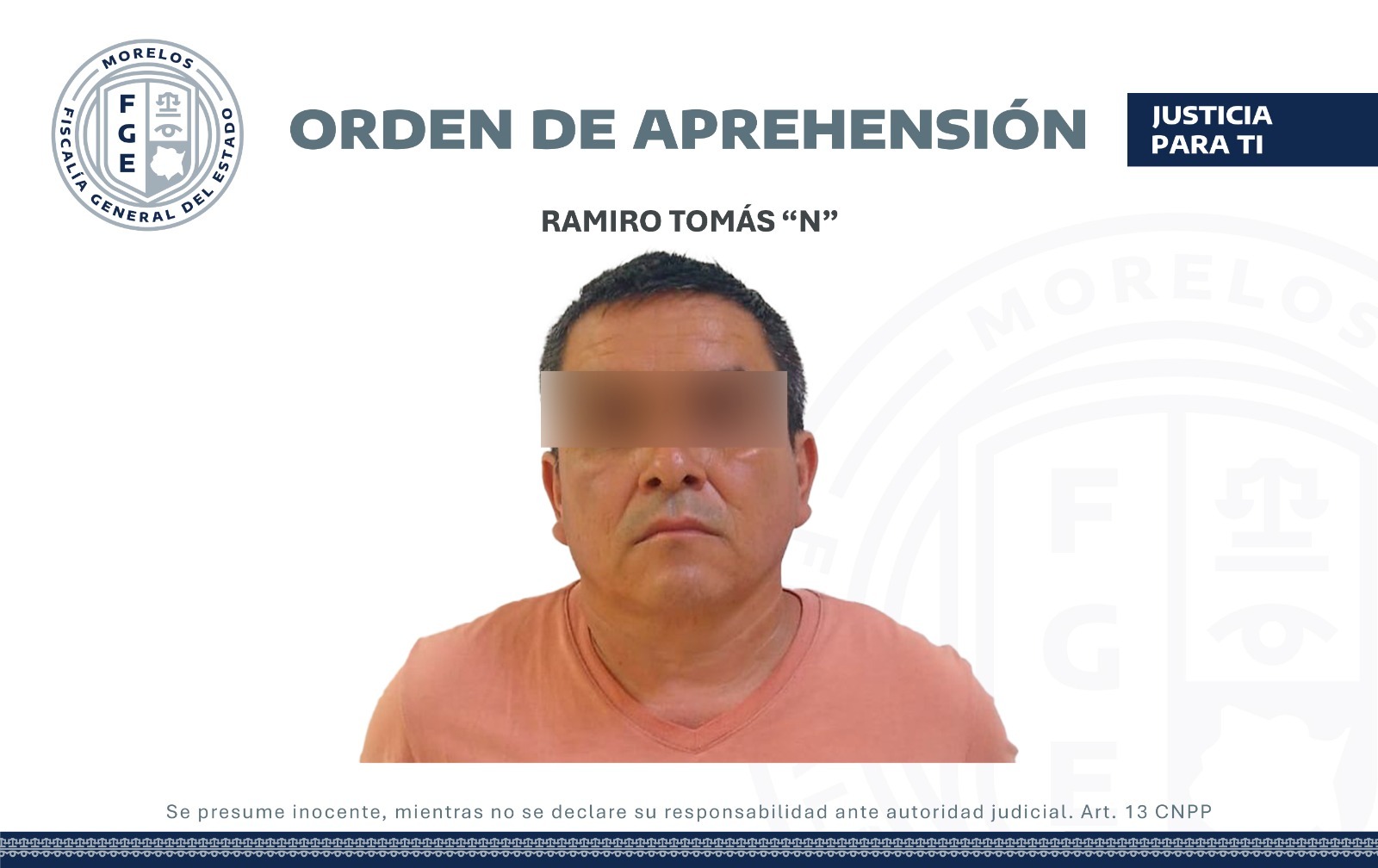 APREHENDEN A MASCULINO POR VIOLACIÓN AGRAVADA EN CUERNAVACA