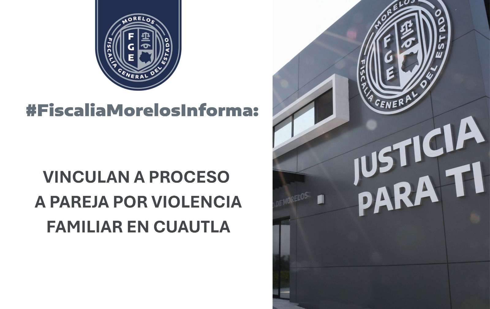 VINCULAN A PROCESO A PAREJA POR VIOLENCIA FAMILIAR EN CUAUTLA