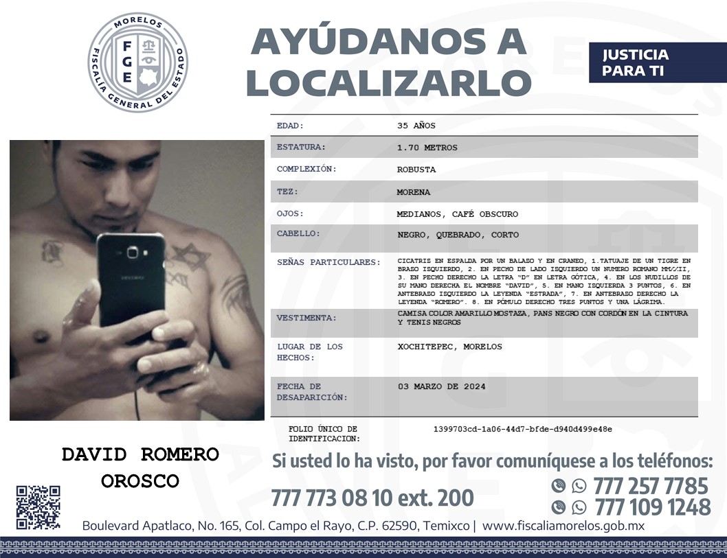DAVID ROMERO OROSCO