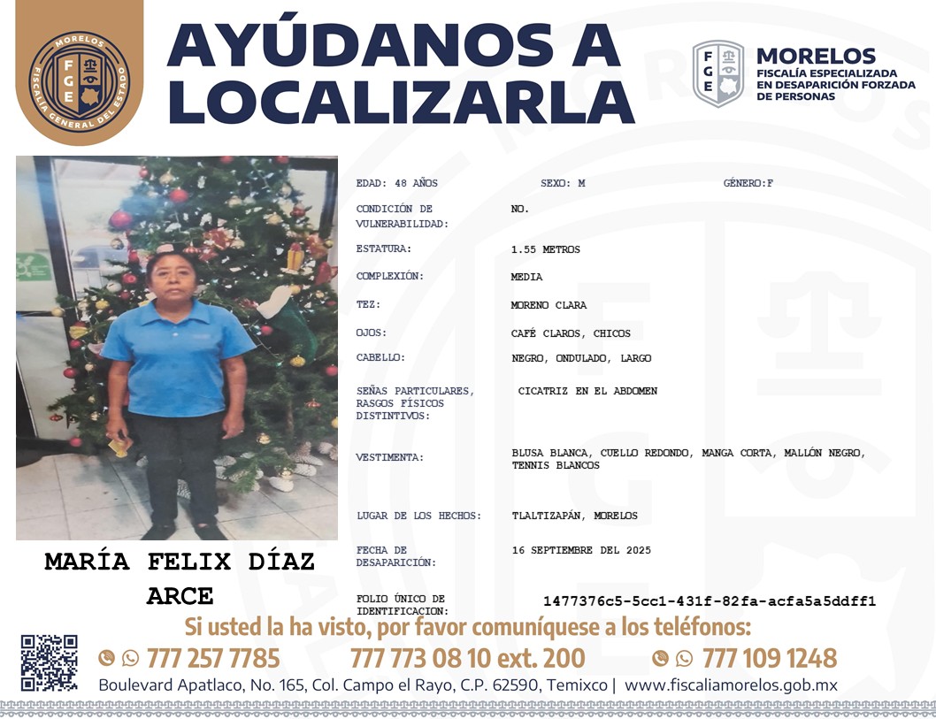 MARÍA FELIX DÍAZ ARCE
